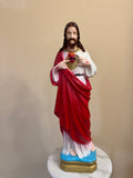 Sacred Hart of Jesus, Indoor/Outdoor Statue. 24"H