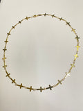 Collar en forma de cruz de 10 quilates - 18 pulgadas