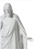 Lladro White Matte Porcelain Figurine of Christ on a Porcelain Base. 14.56