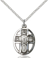 1st Communion 5-Way / Chalice Pendant, 3/4 inch - St. Mary's Gift Store