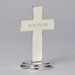 Baptism Table Cross - Silver Plated, 5 1/2 inches - St. Mary's Gift Store