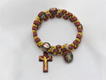 Wraparound Wooden Rosary Bracelet - Divine Mercy - St. Mary's Gift Store