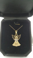 Sports Mom Angel Yellow Gold Pendant - 14KT - St. Mary's Gift Store