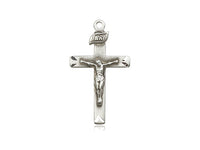 Crucifijo de Plata de Ley 7/8 x 1/2". Sólo medalla.