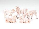 5 White Sheep Figurine Set for Fontanini 5 inch Scale Nativity - St. Mary's Gift Store