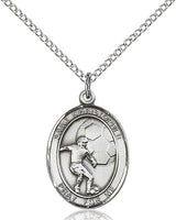 Soccer- St.Christopher Sterling Silver Medal, 3/4 inch - St. Mary's Gift Store