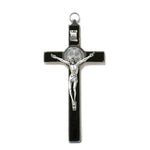 St. Benedict Crucifix-Black, 7.5 inches - St. Mary's Gift Store