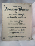 Amazing Women Plaque, 8 x 10 inches - St. Mary's Gift Store