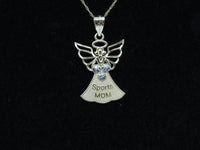 Sports Mom Angel Yellow Gold Pendant - 14KT - St. Mary's Gift Store