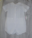 Baby Boy White Romper by Sir John of Rosalina Baby - 24 months - St. Mary's Gift Store