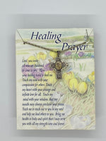 Healing Prayer Cross Shaped Locket with Message Scroll - St. Mary's Gift Store