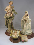 Three Piece Holy Family by Santini, 11 inches - St. Mary's Gift Store