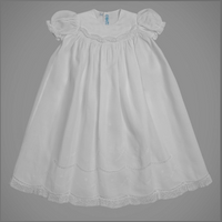 Feltman Brothers Girls Smocked Christening/Baptism/Special Occasion Gown Set. 6/9 months - St. Mary's Gift Store