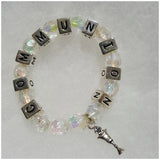 First Communion Bracelet- Girl with Free Prayer Card - St. Mary's Gift Store