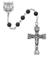 Genuine Black Onyx Sterling Silver Rosary - St. Mary's Gift Store