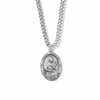 St Gerard Patron Saint of Expectant Mothers - Oval - 1 inch - St. Mary's Gift Store